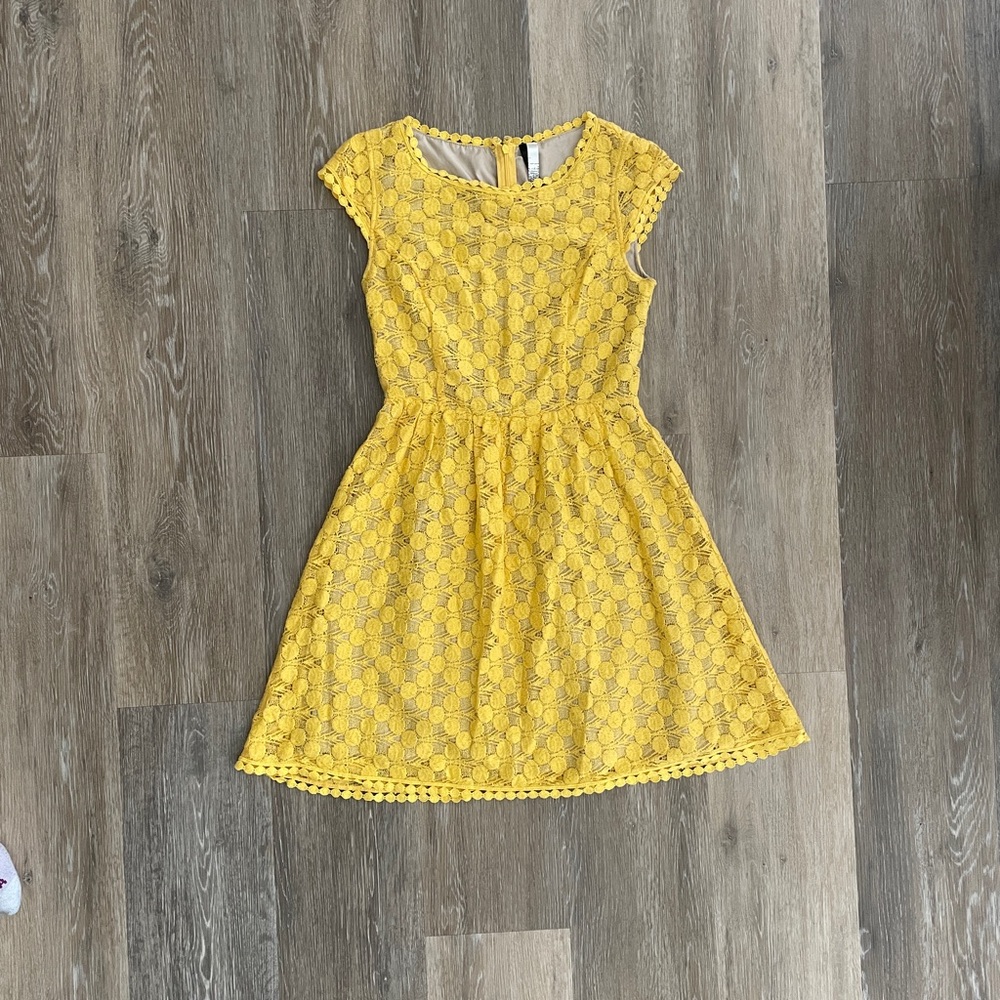 Yellow Lace Dress
